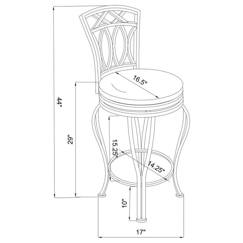 Adamsville - Upholstered Swivel Stool