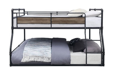 Cordelia - Bunk Bed - Antique Oak, Sandy Black & Dark Bronze Hand-Brushed Finish - Grand Furniture GA