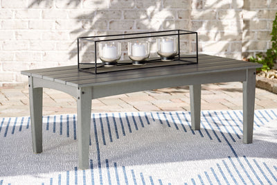 Visola - Gray - Rectangular Cocktail Table.