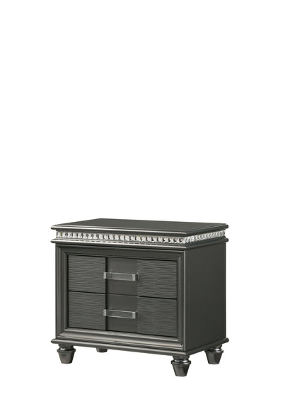 Adira - Nightstand - Gray - Grand Furniture GA