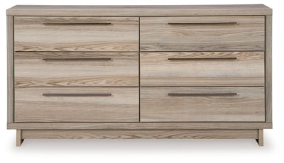 Hasbrick - Tan - Six Drawer Dresser.