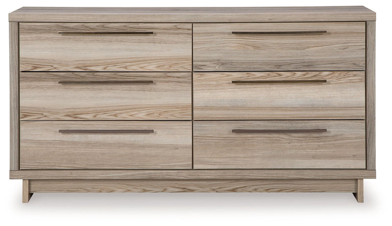 Hasbrick - Tan - Six Drawer Dresser.