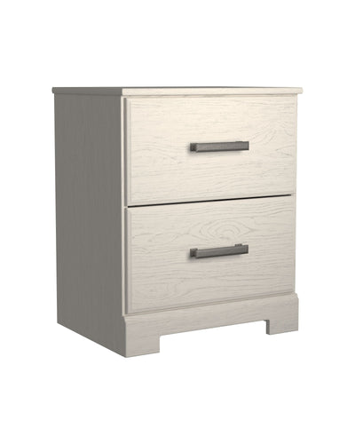 Stelsie - White - Two Drawer Night Stand.