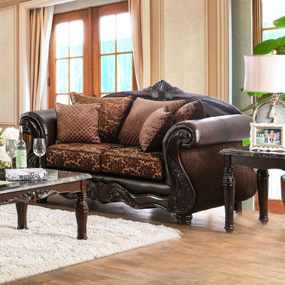 Elpis - Loveseat - Brown / Espresso - Grand Furniture GA