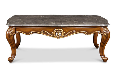 Constantine - Cocktail Table With Top - Taupe Gray / Cherry - Wood