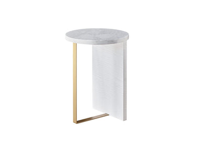 Tranquility - Miranda Kerr Home - Reverie Round Accent Table - White.