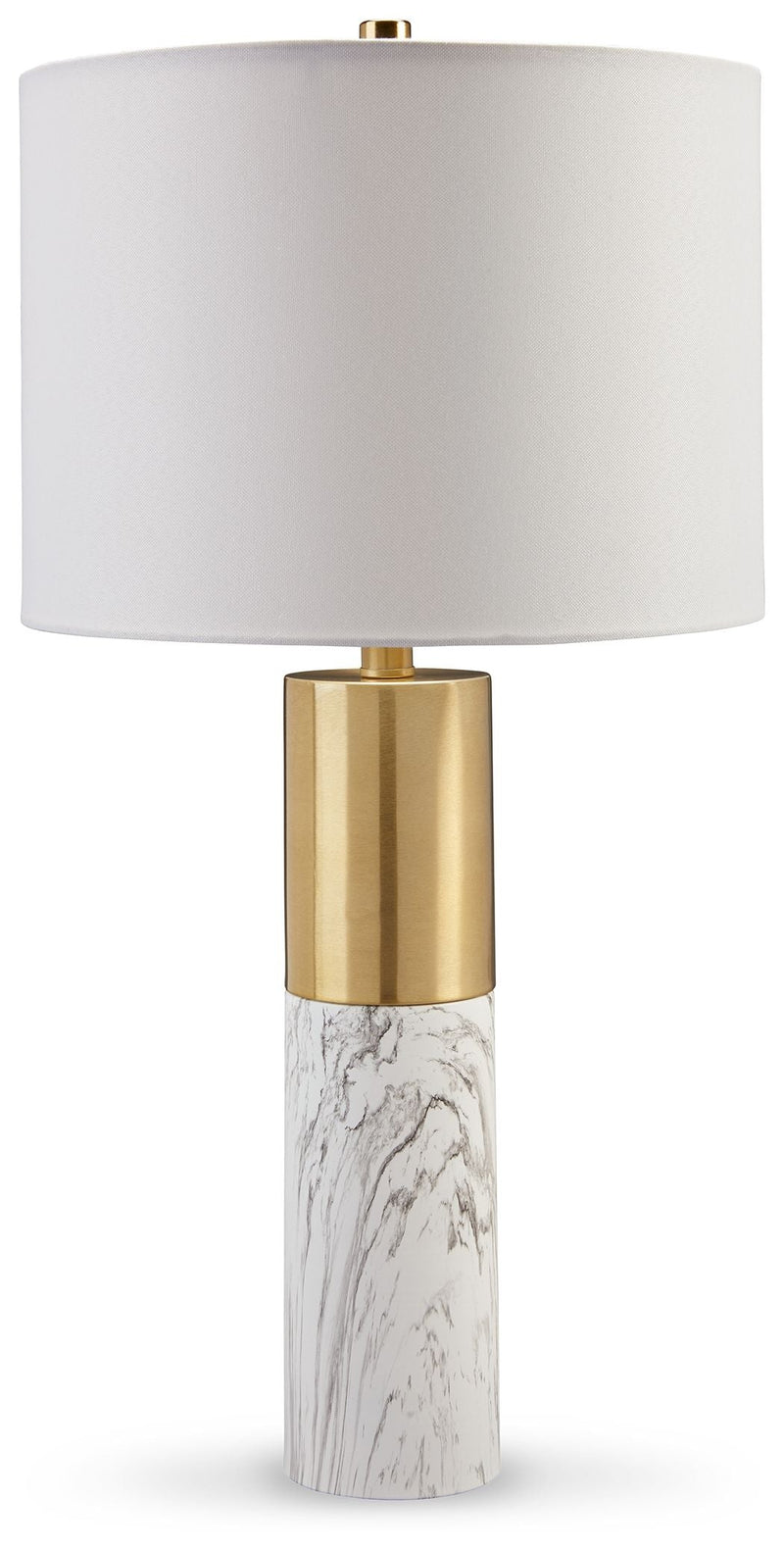 Samney - Gold Finish / White - Metal Table Lamp (Set of 2).