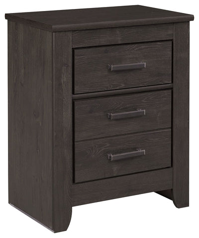 Brinxton - Charcoal - Two Drawer Night Stand.