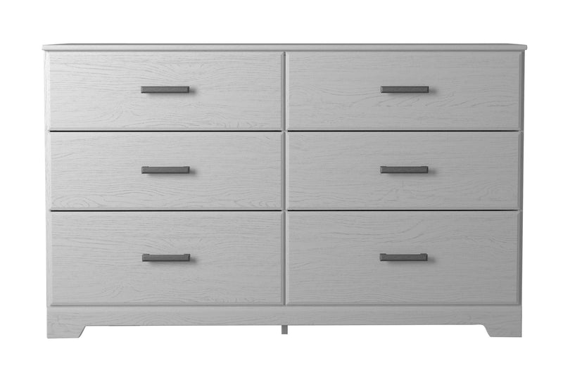 Stelsie - White - Six Drawer Dresser.