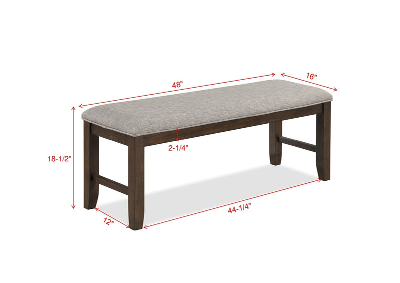 Tarin - Bench - Pearl Silver.