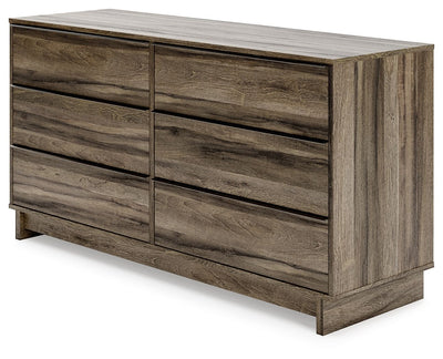 Shallifer - Brown - Six Drawer Dresser.