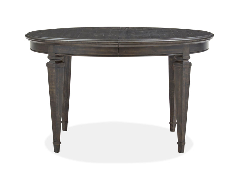 Calistoga - Round Dining Table - Weathered Charcoal.