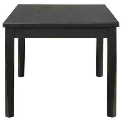 Appleton - Rectangular Wood Dining Table - Black Washed