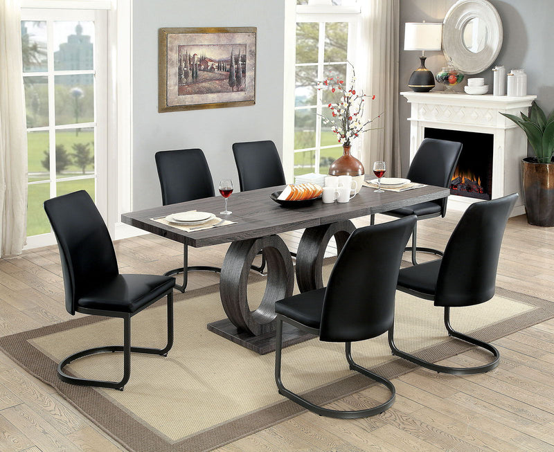 Saskia - Dining Table - Gray - Grand Furniture GA