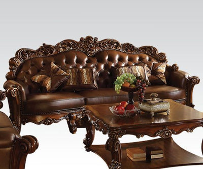 Vendome - Sofa - Cherry PU & Cherry - 51" - Grand Furniture GA