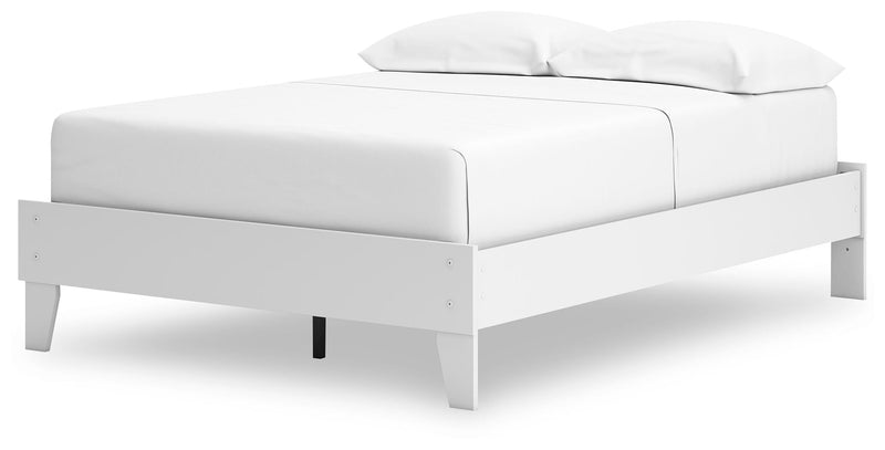 Hallityn - White - Full Platform Bed