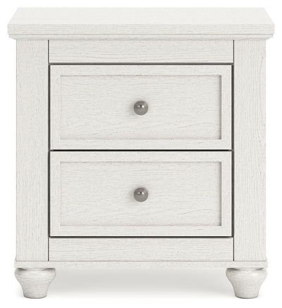 Grantoni - White - Two Drawer Night Stand.