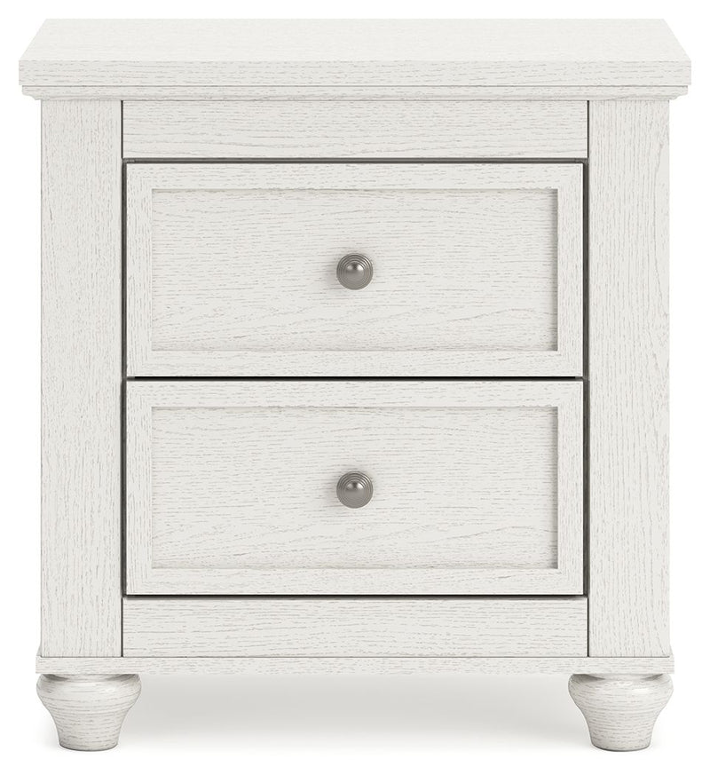 Grantoni - White - Two Drawer Night Stand.