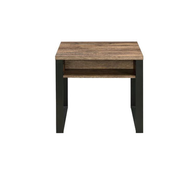 Aflo - End Table - Weathered Oak & Black Finish - Grand Furniture GA