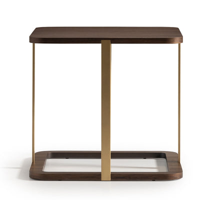 Amora - Side Table - Eggshell Walnut