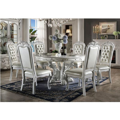 Dresden - Dining Table 60"L - Bone White Finish - Grand Furniture GA