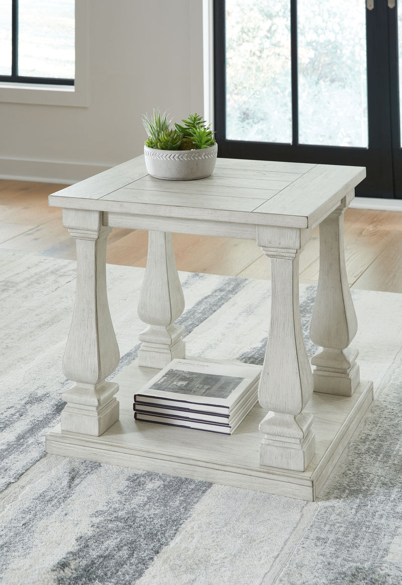 Arlendyne - Antique White - Rectangular End Table.