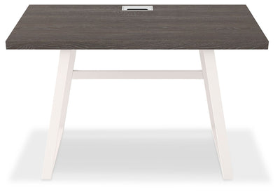 Dorrinson - White / Black / Gray - Home Office Desk.