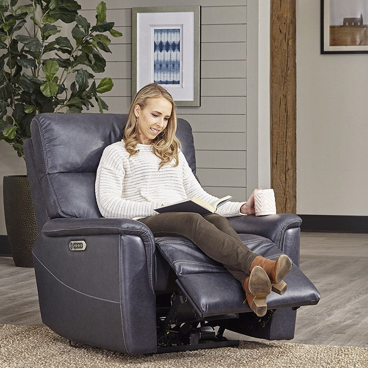 Reed - Power Recliner - Indigo