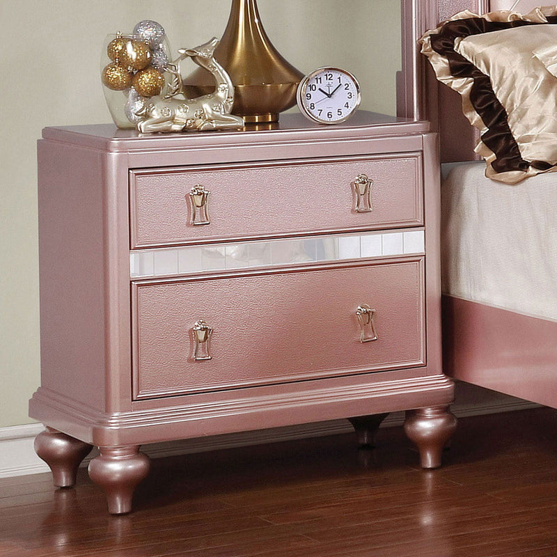 Avior - Nightstand - Rose Gold - Grand Furniture GA