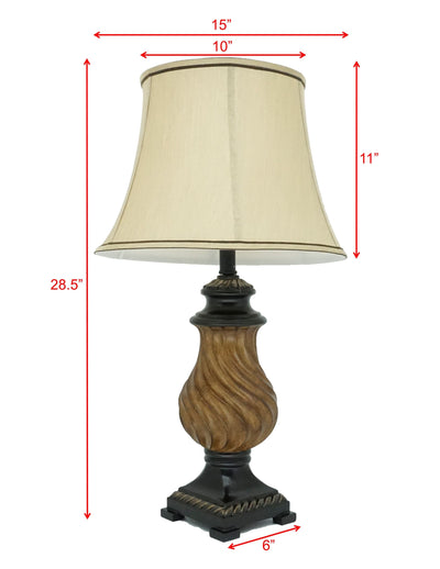 Rotate Table Lamp (Set of 2) - Brown - Brown - Grand Furniture GA