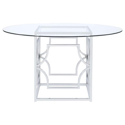 Starlight - Round Glass Top Dining Table