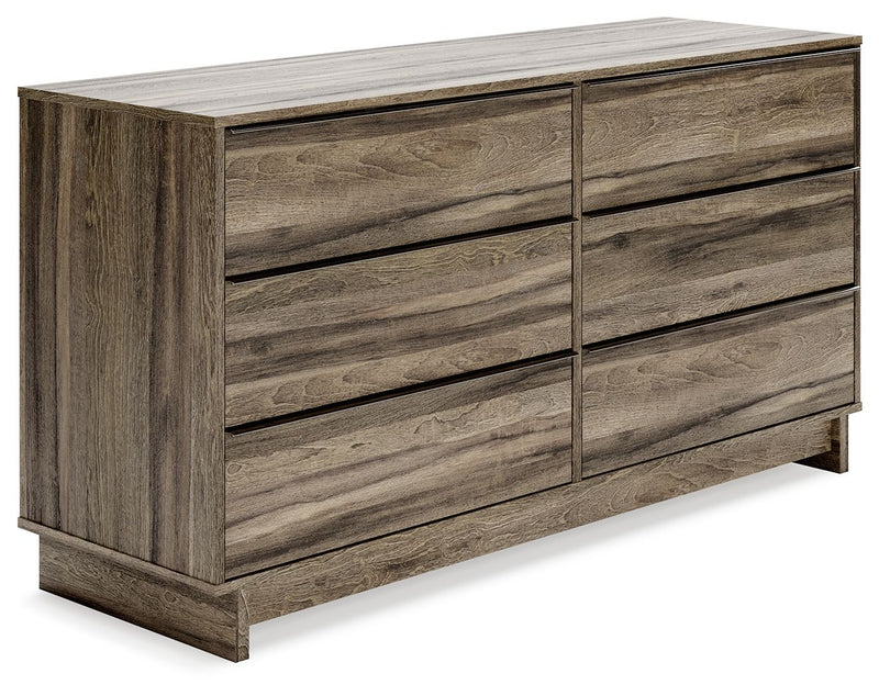 Shallifer - Brown - Six Drawer Dresser.