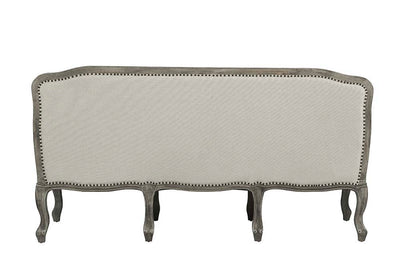 Tania - Sofa - Cream Linen & Brown Finish - Grand Furniture GA