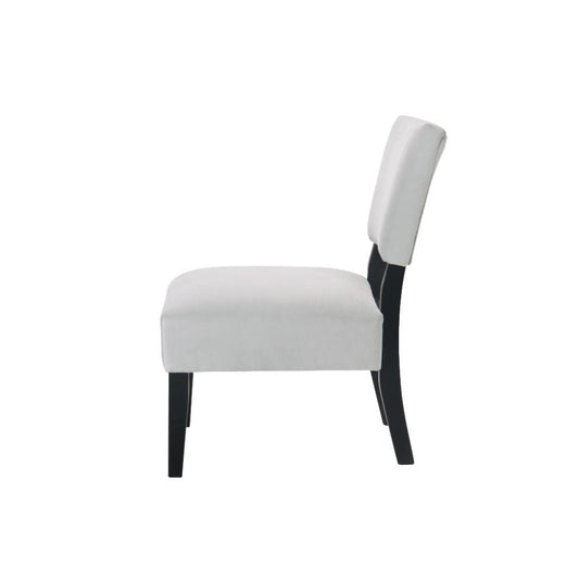 Bryson - Chair & Table - Dove Gray Velvet & Black - Grand Furniture GA