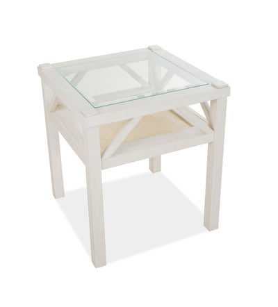 Ellison - Square End Table - Antique White.