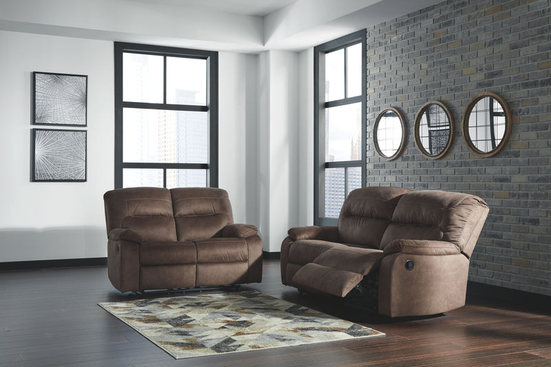 Bolzano - Coffee - 2 Pc. - Reclining Sofa, Loveseat.