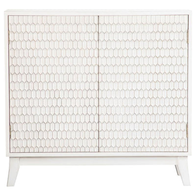 Gambon - Rectangular 2-Door Accent Cabinet - White.