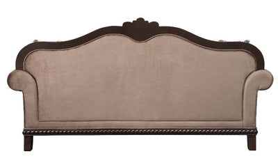 Chateau De Ville - Sofa - Fabric & Espresso Finish - Grand Furniture GA