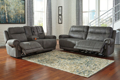 Austere - Gray - 2 Pc. - Reclining Sofa, Loveseat.