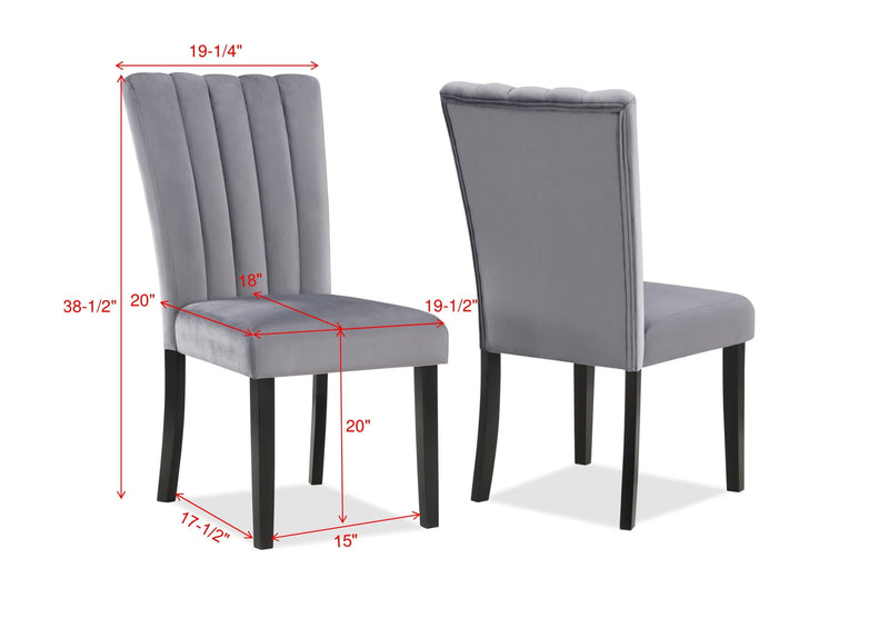 Pascal - Side Chair (Set of 2) - Gray