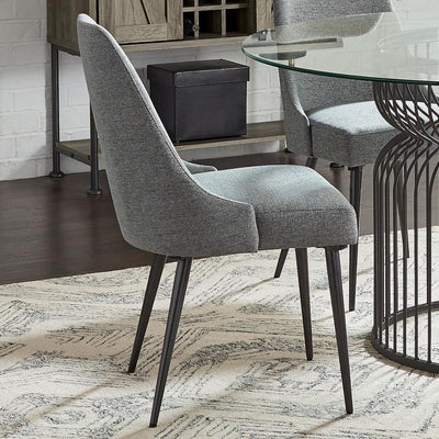 Alan - Upholstered Dining Chairs (Set of 2) - Gray - Grand Furniture GA