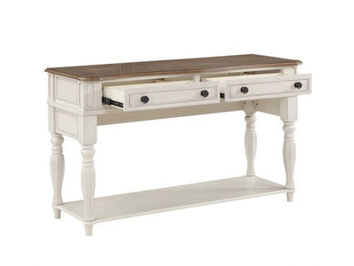 Florian - Sofa Table - Oak & Antique White Finish - Grand Furniture GA