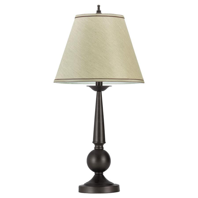 Ochanko - Cone Shade Table Lamps (Set of 2) - Bronze And Beige