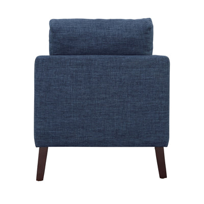 Nashville - Accent Chair - Blue & Espresso