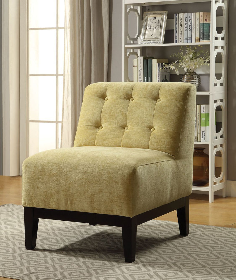 Cassia - Accent Chair - Yellow Fabric - Grand Furniture GA