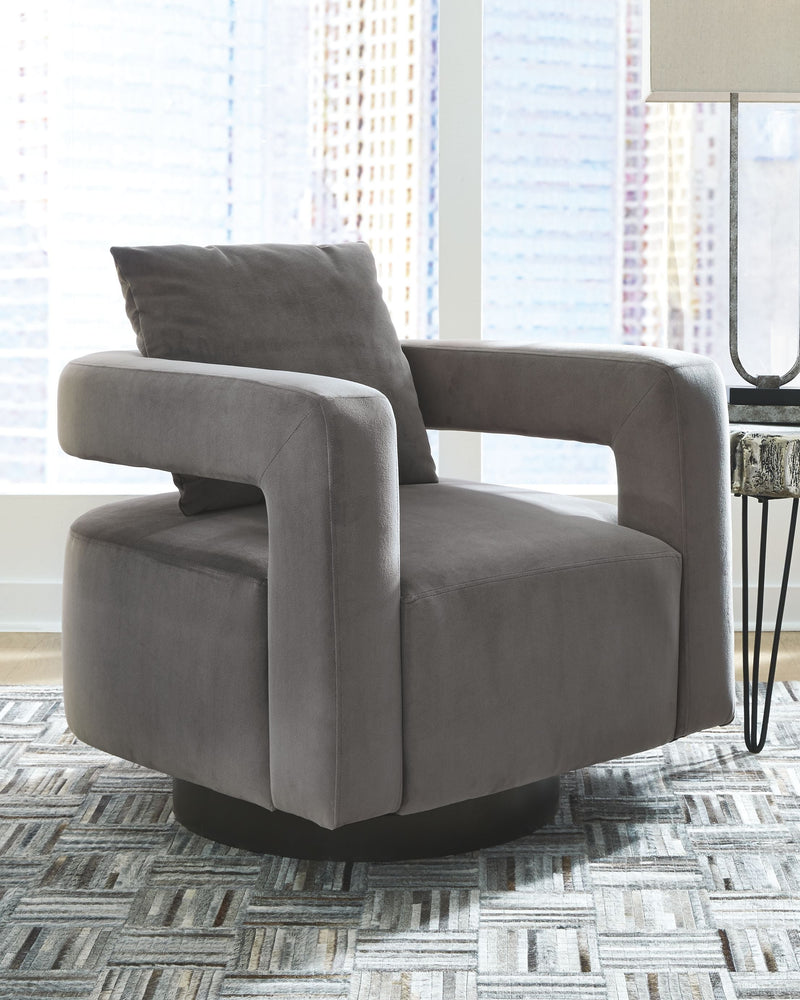 Alcoma - Otter - Swivel Accent Chair.