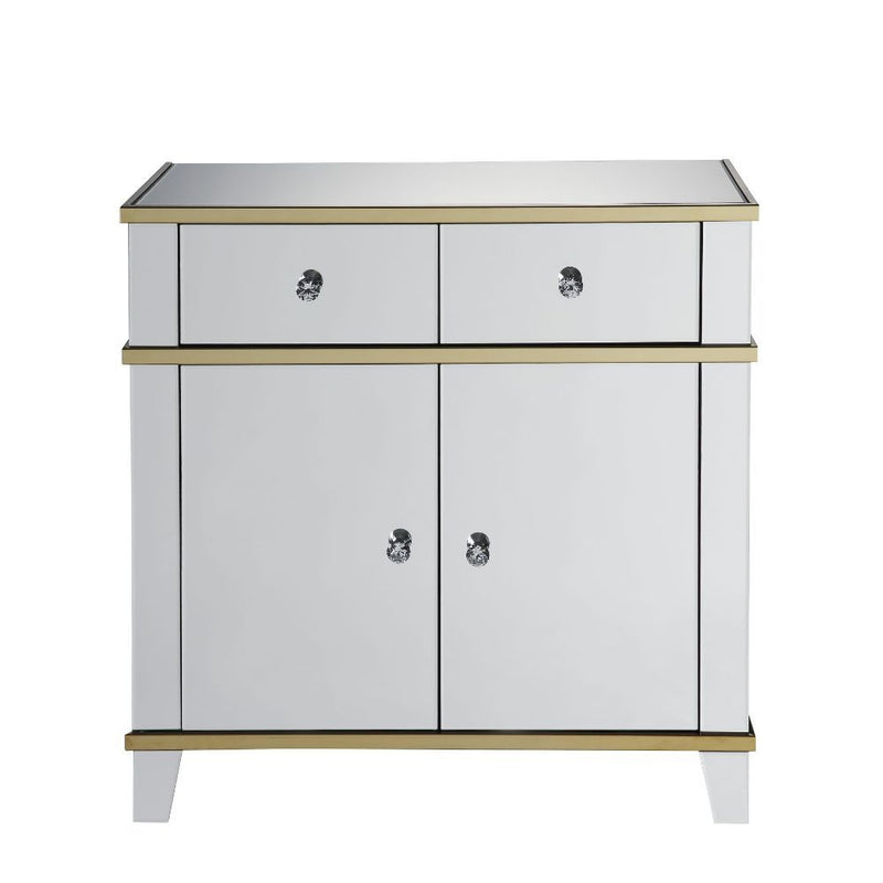 Osma - Accent Table - Mirrored & Gold