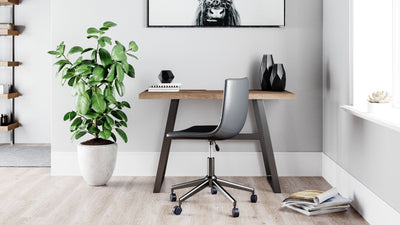 Arlenbry - Gray - 2 Pc. - Home Office Small Desk, Swivel Desk Chair.