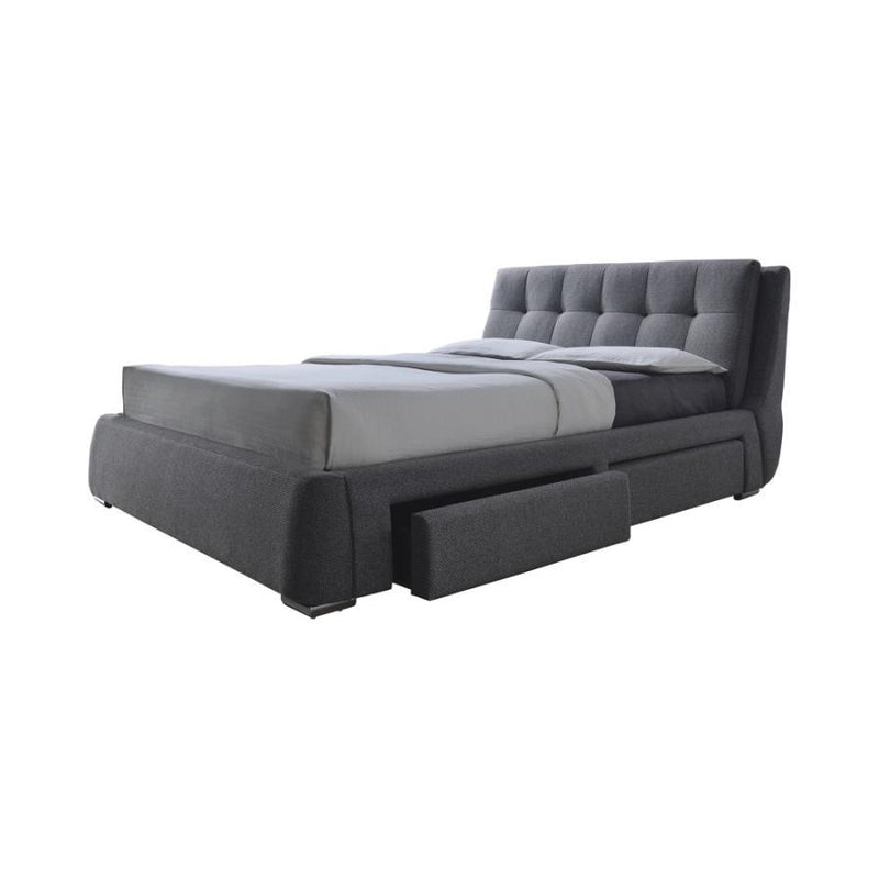 Fenbrook - Tufted Upholstered Storage Bed.