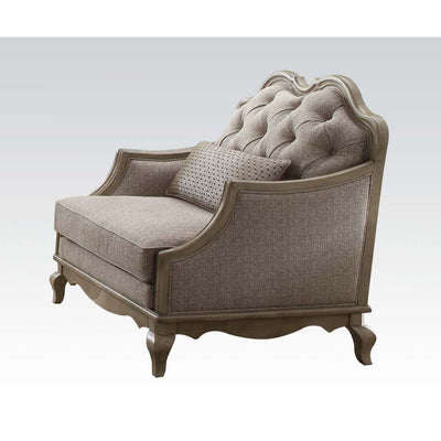 Chelmsford - Chair - Beige Fabric & Antique Taupe - Grand Furniture GA